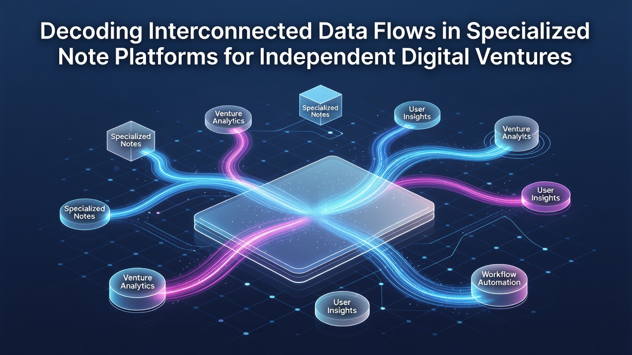 Decoding Interconnected Data Flows in Specialized Note Platforms for Independent Digital Ventures