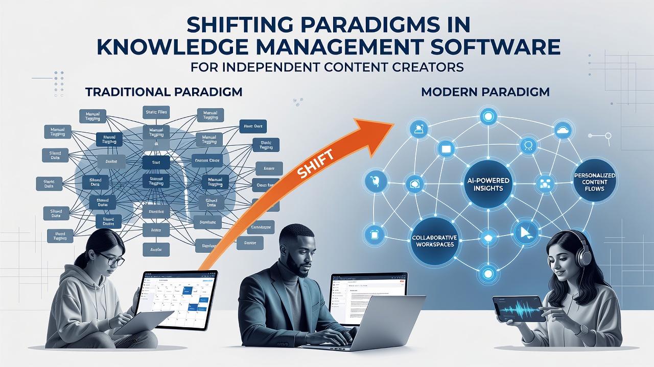 Screenshot showing AI-assisted tagging and workflow automation within a knowledge management dashboard used by content creators