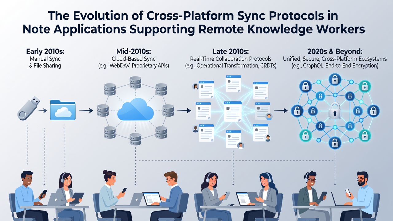 The Evolution of Cross-Platform Sync Protocols in Note Applications Supporting Remote Knowledge Workers